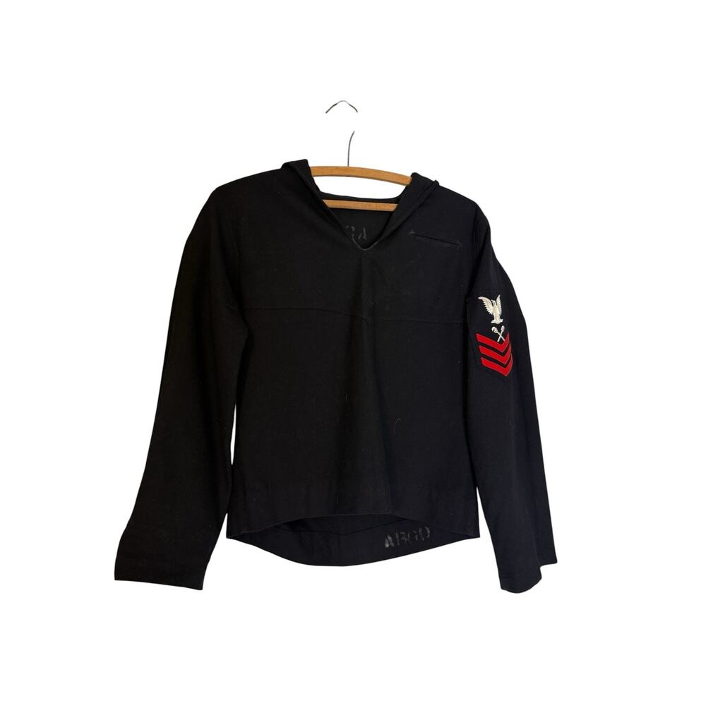 Vintage US Navy Crackerjack Jumper GM1 E6 Wool 40 Chest 50s 60s